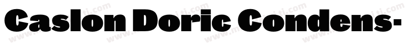 Caslon Doric Condens字体转换